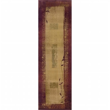Sphinx By Oriental Weavers Oriental Weavers Generations 544X1 2x8  Runner - Red/ Beige-Polypropylene G544X1068235ST